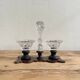 Antique cut crystal salt cellar