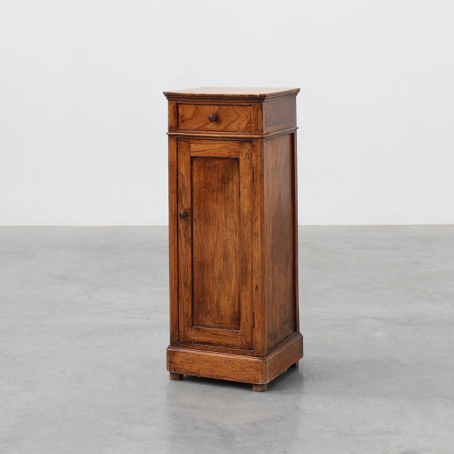 Art Deco walnut bedside cabinet, Belgium, 1920s