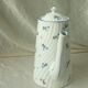 Cafetiere verseuse en porcelaine torsadée decor bleuet barbeau