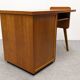 Modernist desk in blonde rosewood, France circa 1960.
