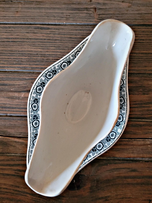 Ironstone sauce boat La Française EGT Ibéria - eastern earthenware