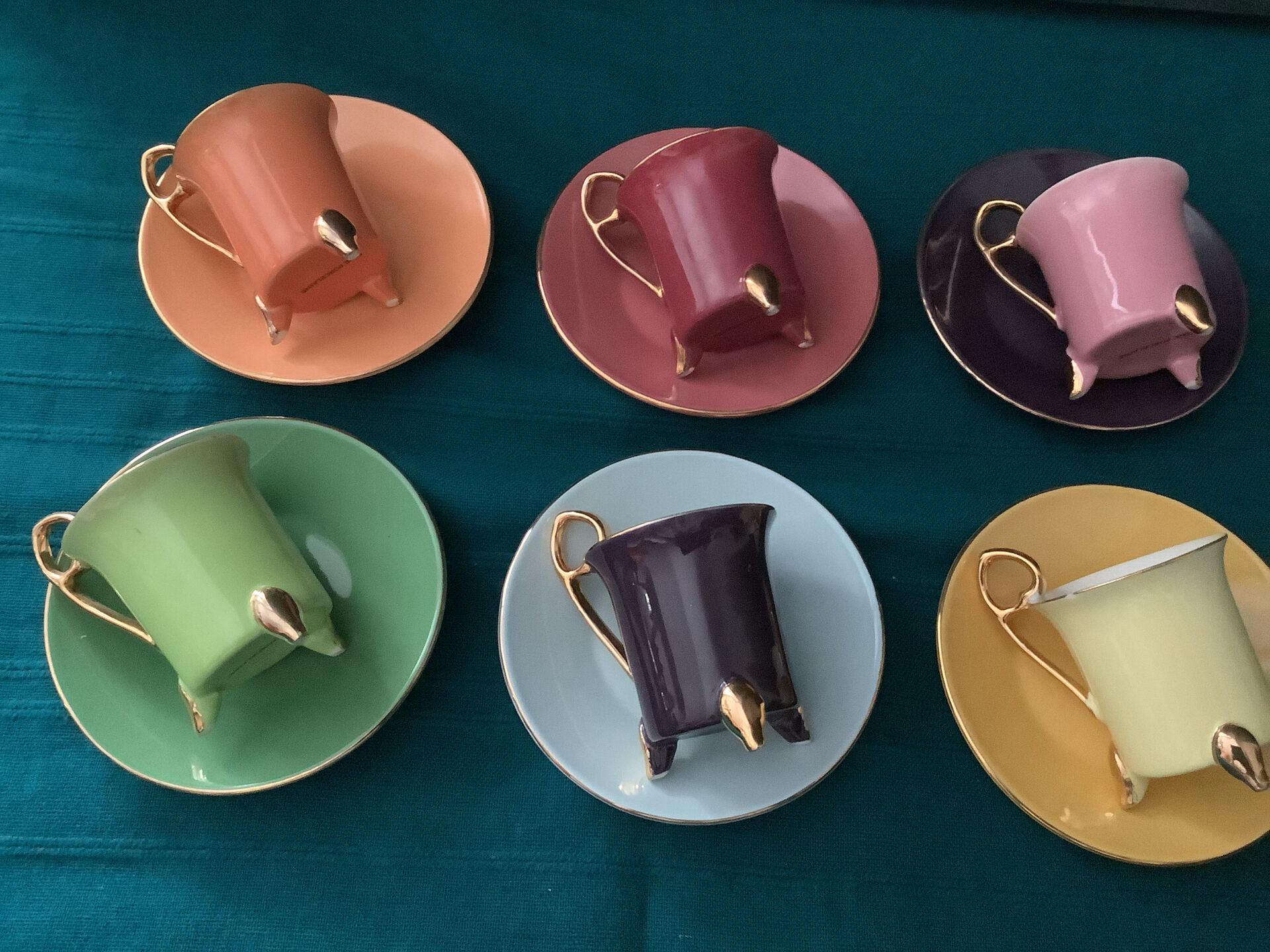 6Tasses + 6 Soucoupes Geneviève Lethu