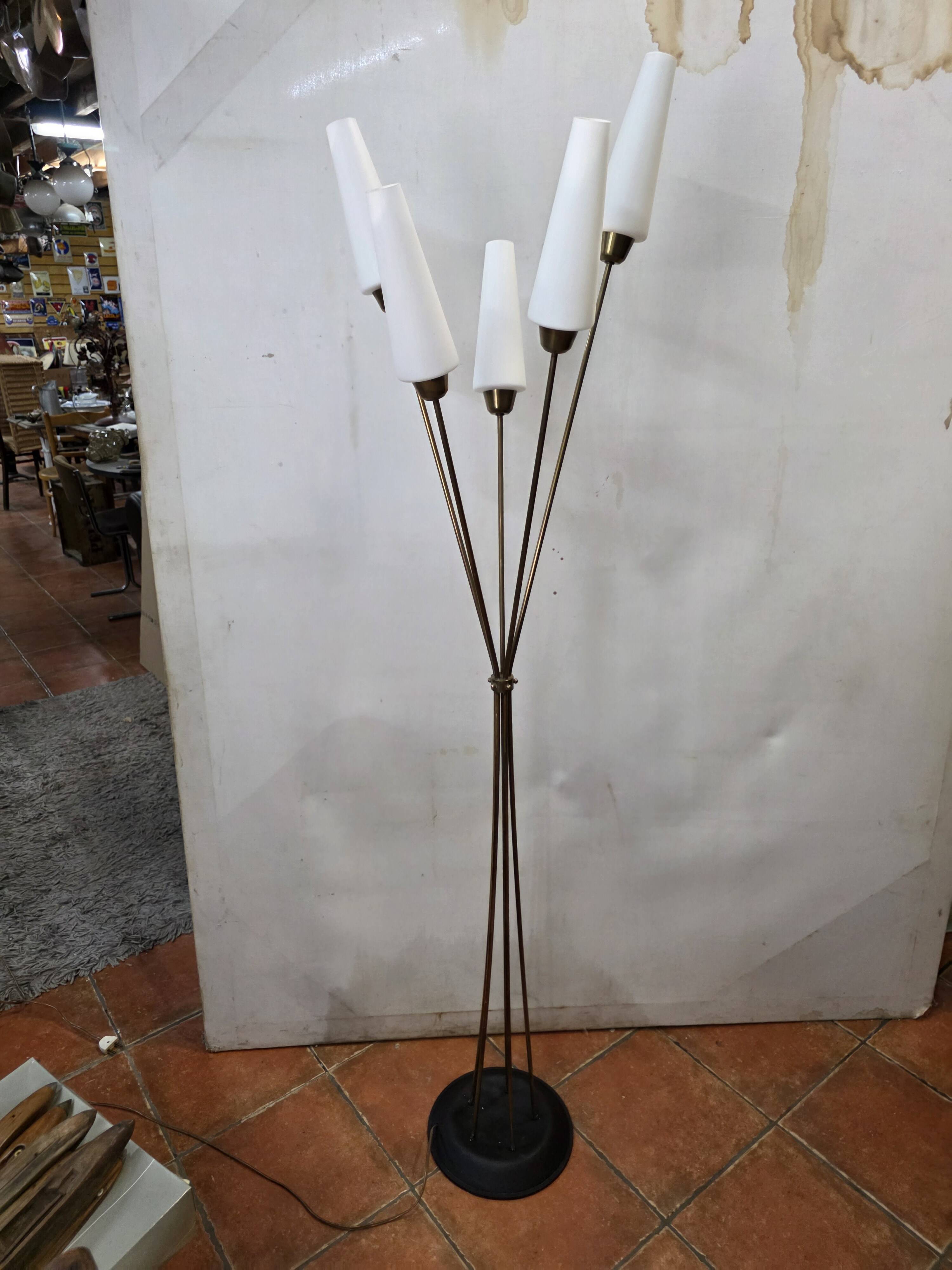 1960s five-light floor lamp