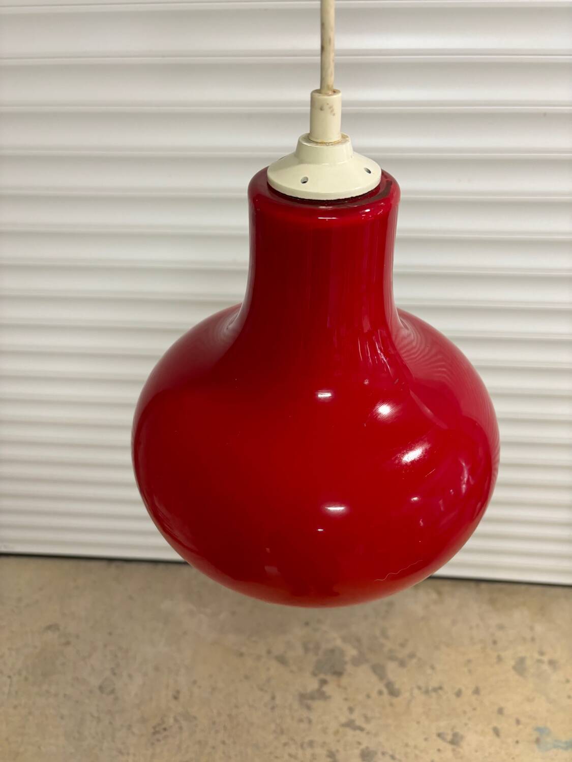 Vintage opaline pendant light