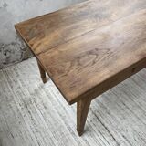 Farmhouse table in oak and walnut 2m