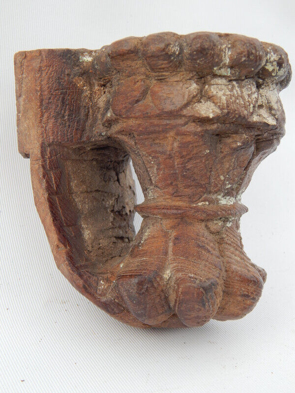 Candlestick recycled wall teak piece architecture India