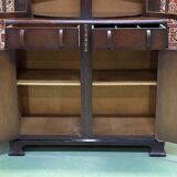 1930s English Art Deco oak buffet