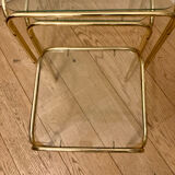 Nested metal table