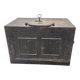 Antique English Cast Iron Safe, mid 1800s