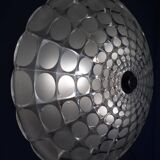 Large German Glass Ceiling Lights, Set of 2, 1960s