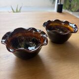 Set of 2 enamelled bowls