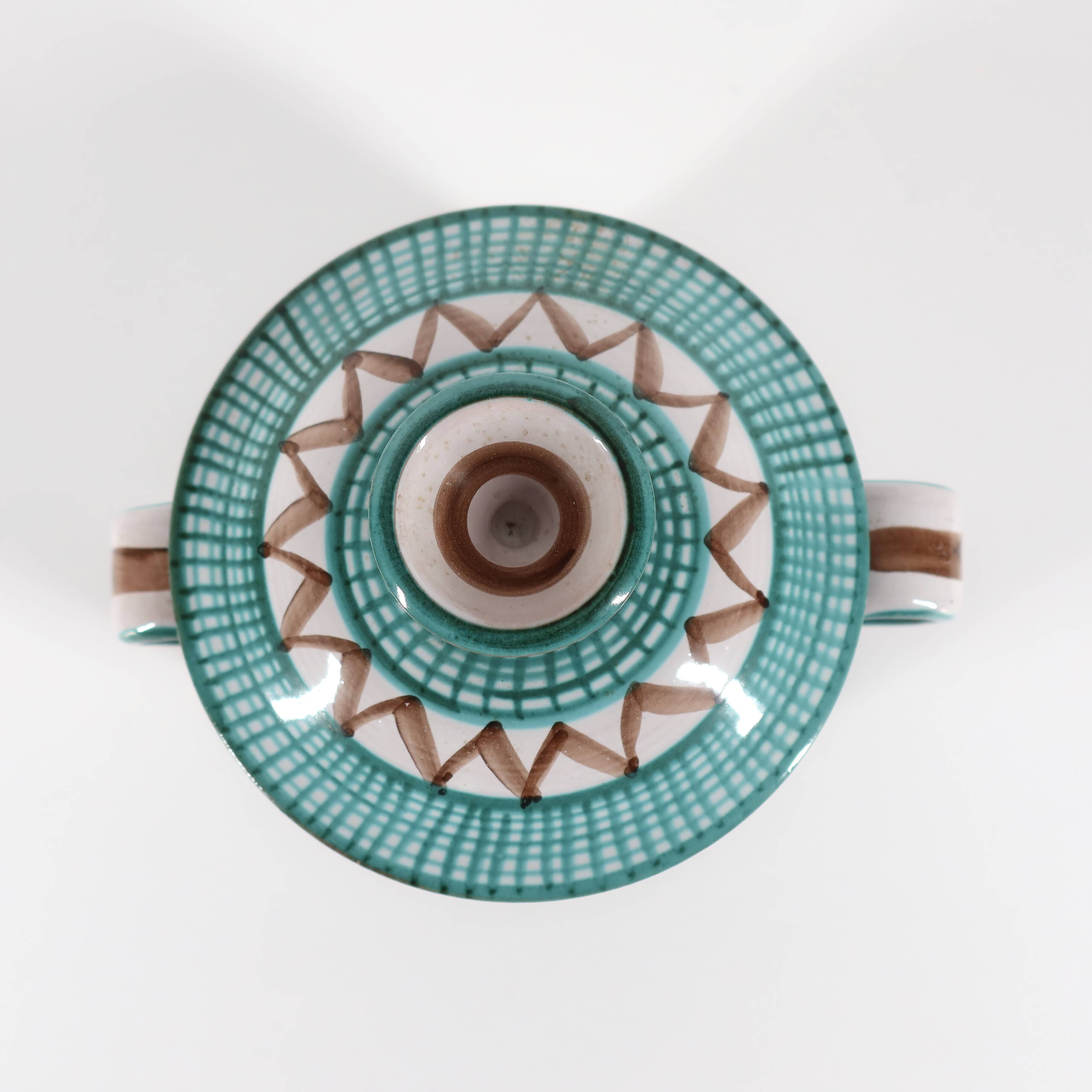 Ceramic pot signed RP Robert Picault, Vallauris, 1950s