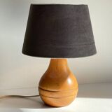 LAMPE Bois Massif VINTAGE