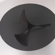 Propeller coffee table by Knut Hesterberg for Ronald Schmitt
