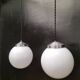 Suspensions boules opalines