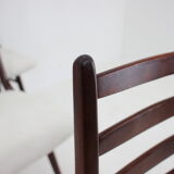 1970s Set of 6 Beech "Boomerang" dining chair ,Czechoslovakia