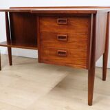 Scandinavian “Boomerang” teak desk, 1960