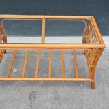 Rattan coffee table