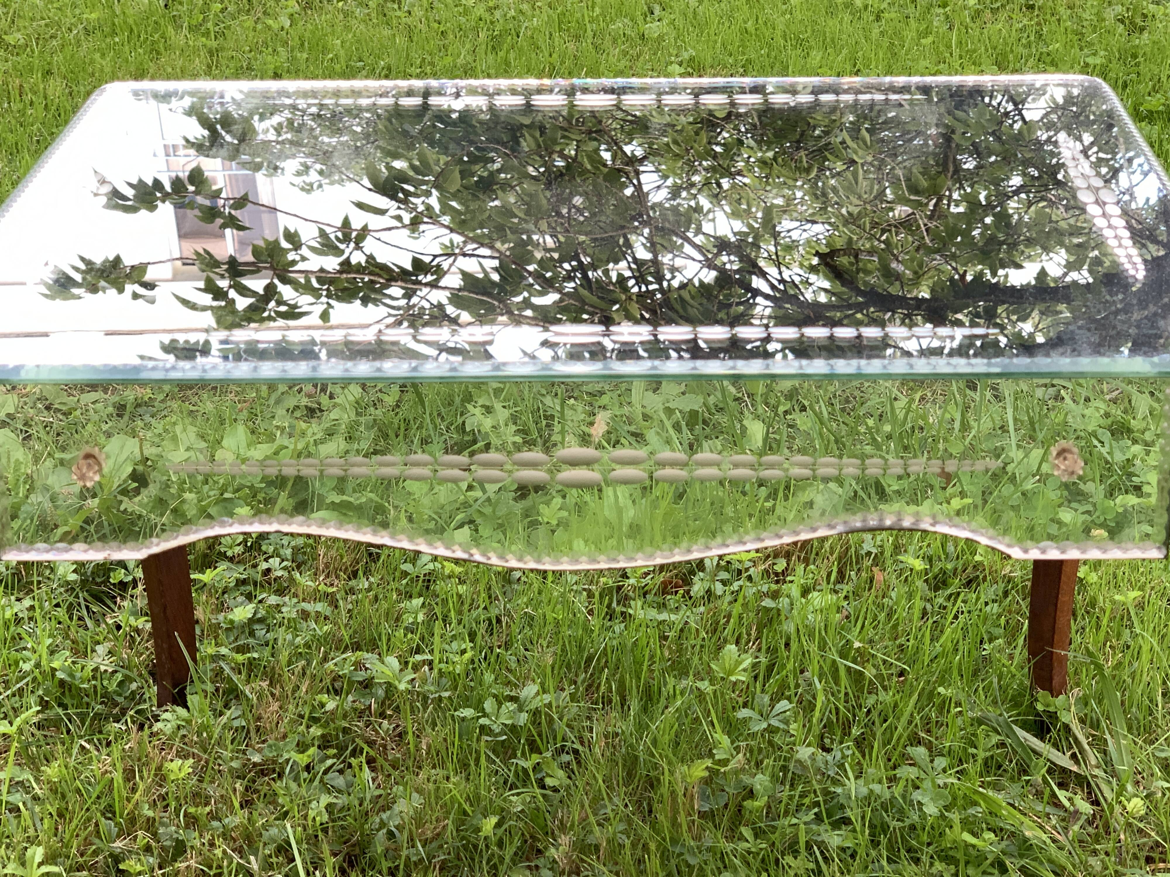 Mirror coffee table, 1950