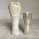 Pair of alabaster vases