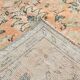 7x10 Large Cream Floral Pattern Turkish Vintage Rug, 207x304Cm