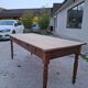 Old shop/work table with 2 drawers, Louis Philippe legs.