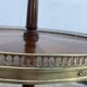 Late 19th century tripod pedestal table in wood marquetry
