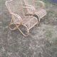 Rattan armchairs design Louis Sognot