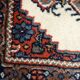 Tapis vintage fait main Hamadan en laine rouge (41cm x 59cm) – Années 1970