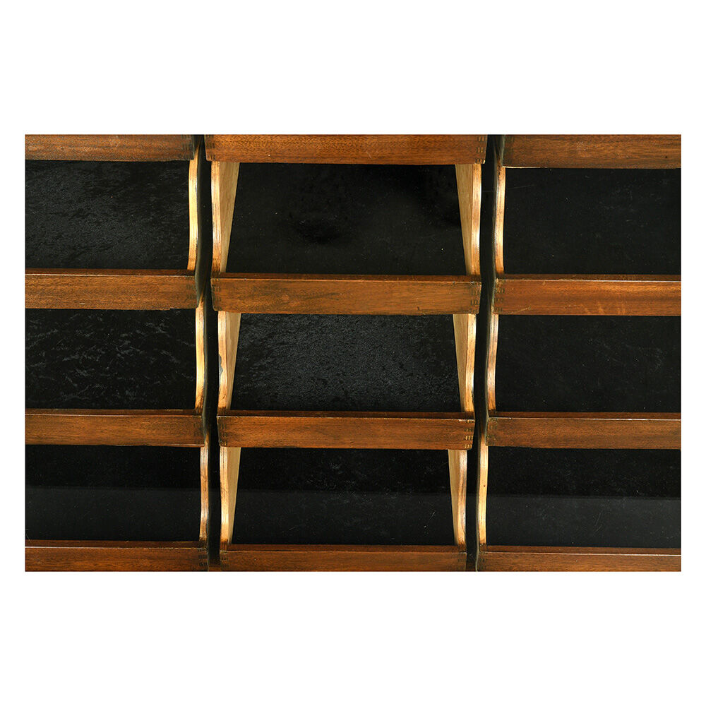 English mahogany and brass blouse furniture