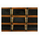 English mahogany and brass blouse furniture