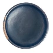 Plat Abron "Kânâh" in smoked terracotta | Ø 31cm diameter