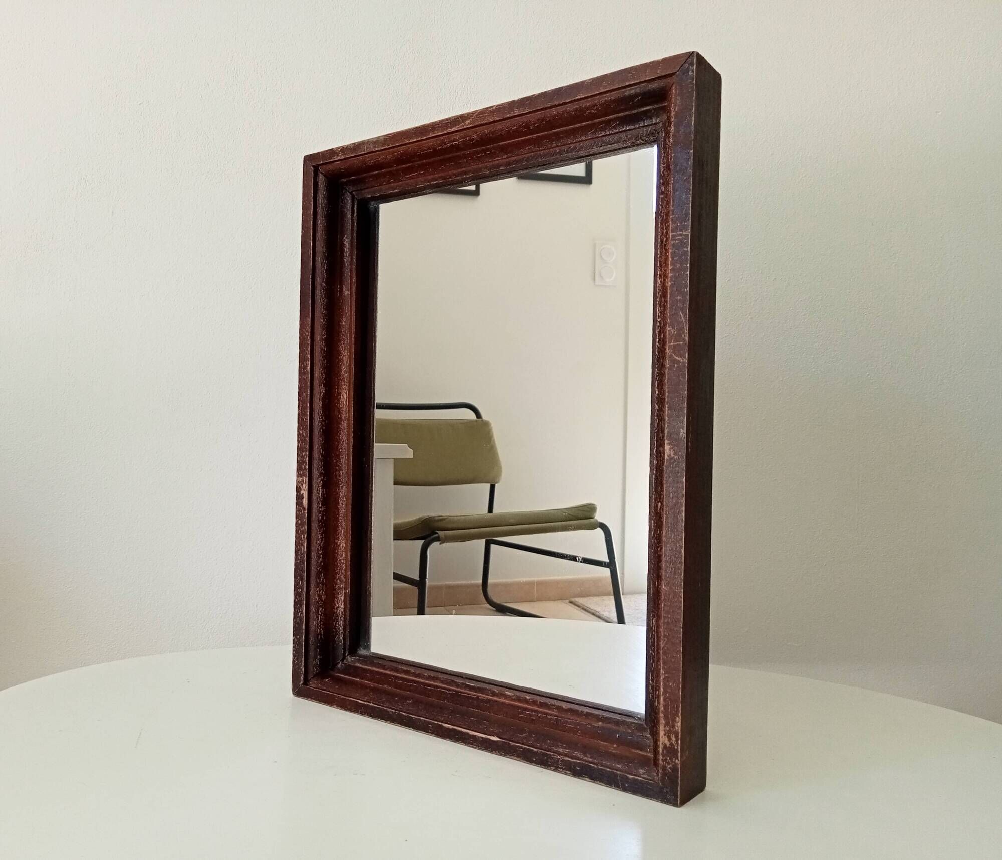 Vintage wooden mirror from the 50s/60s 39*29 cm