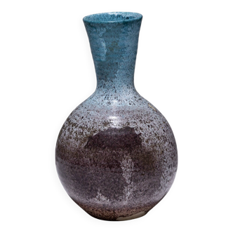 Vase en faïence accolay, 1950s