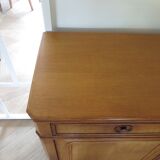 Old - Beautiful solid oak sideboard - 2 doors - 2 drawers in golden oak color