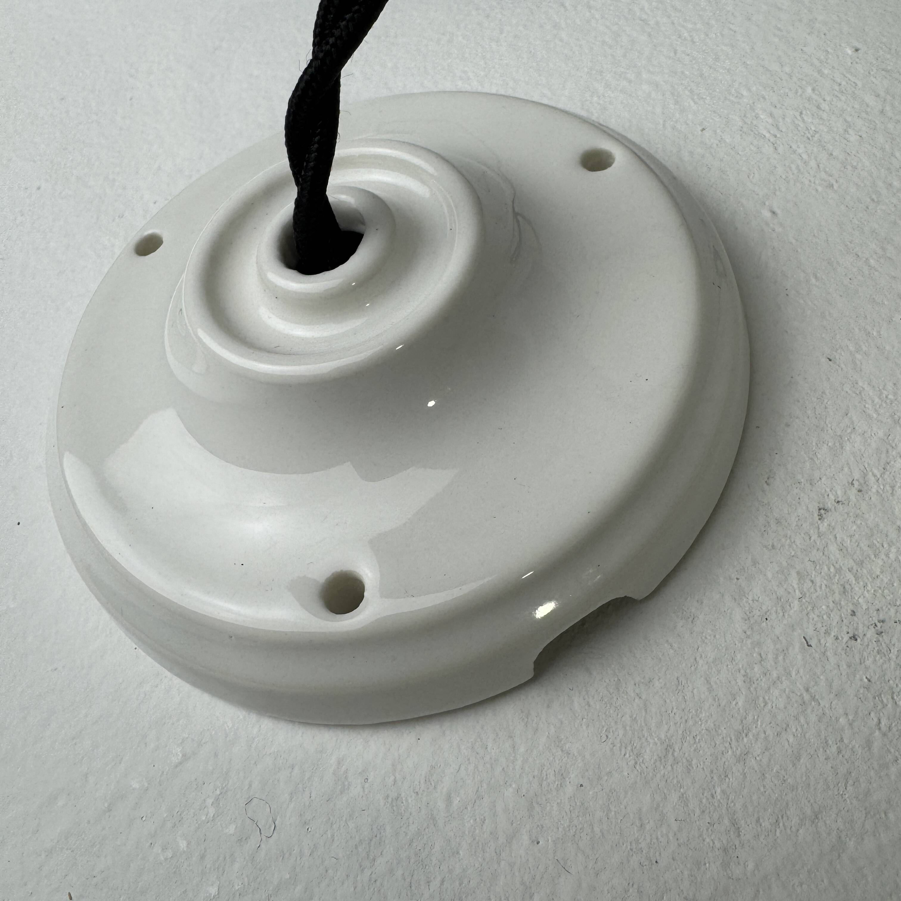 Vintage 30 cm opaline ceiling light