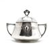 Art Nouveau sugar bowl, silver-plated brass, WMF, Germany, early 20th century