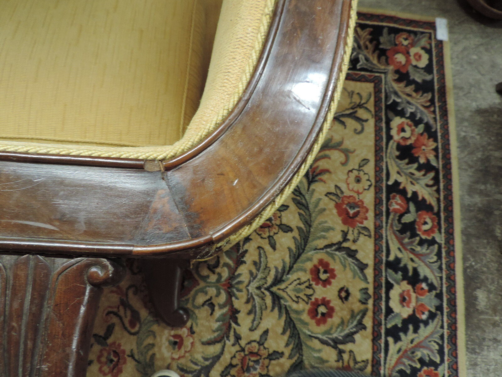 Chaise longue XIXth at two places