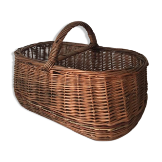 Panier en osier ancien