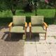 Ensemble de 2 fauteuils vintage de style scandinave