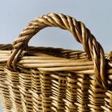 Large vintage wicker basket