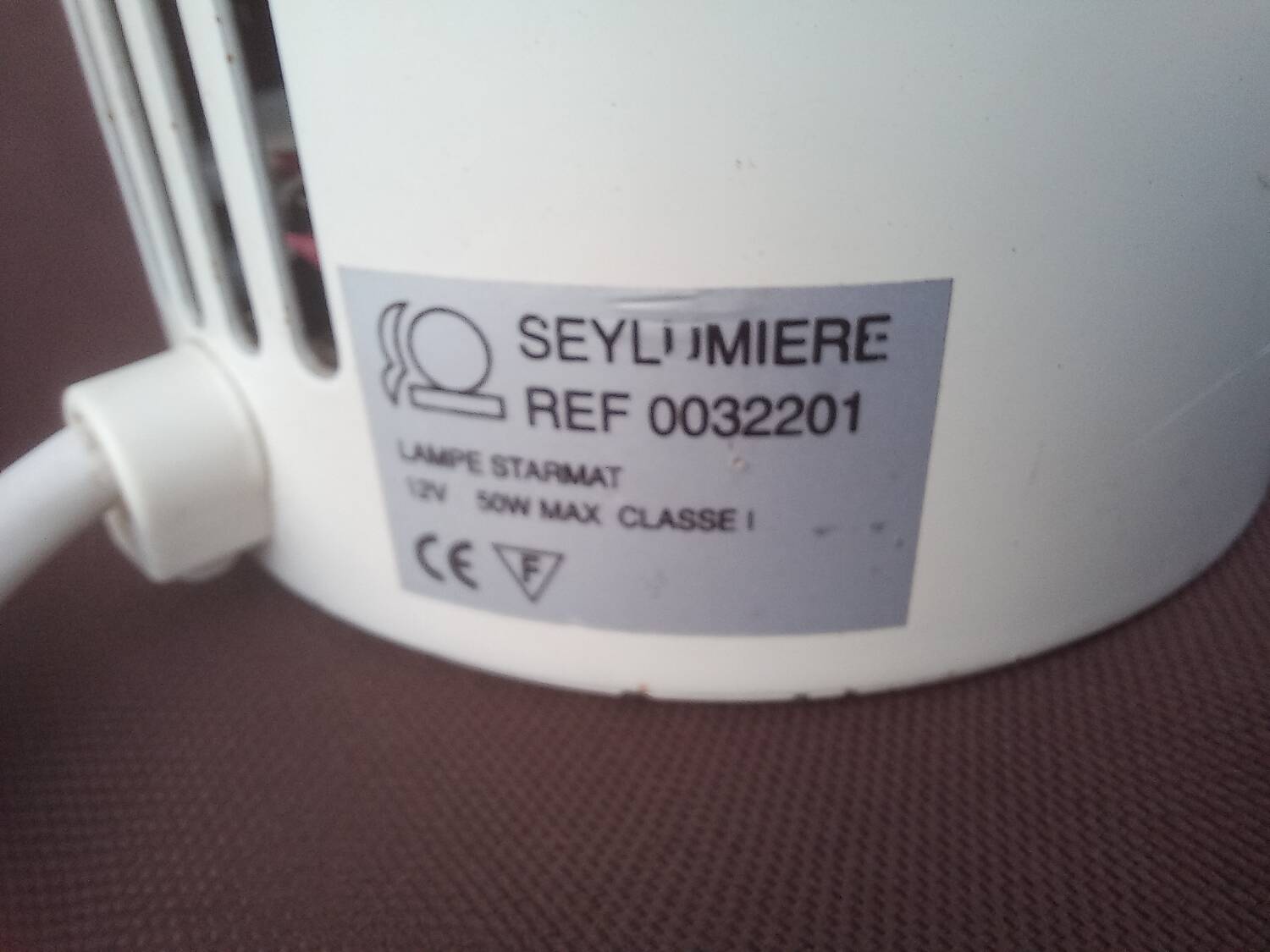 Starmat lamp with counterpoid vintage 80s