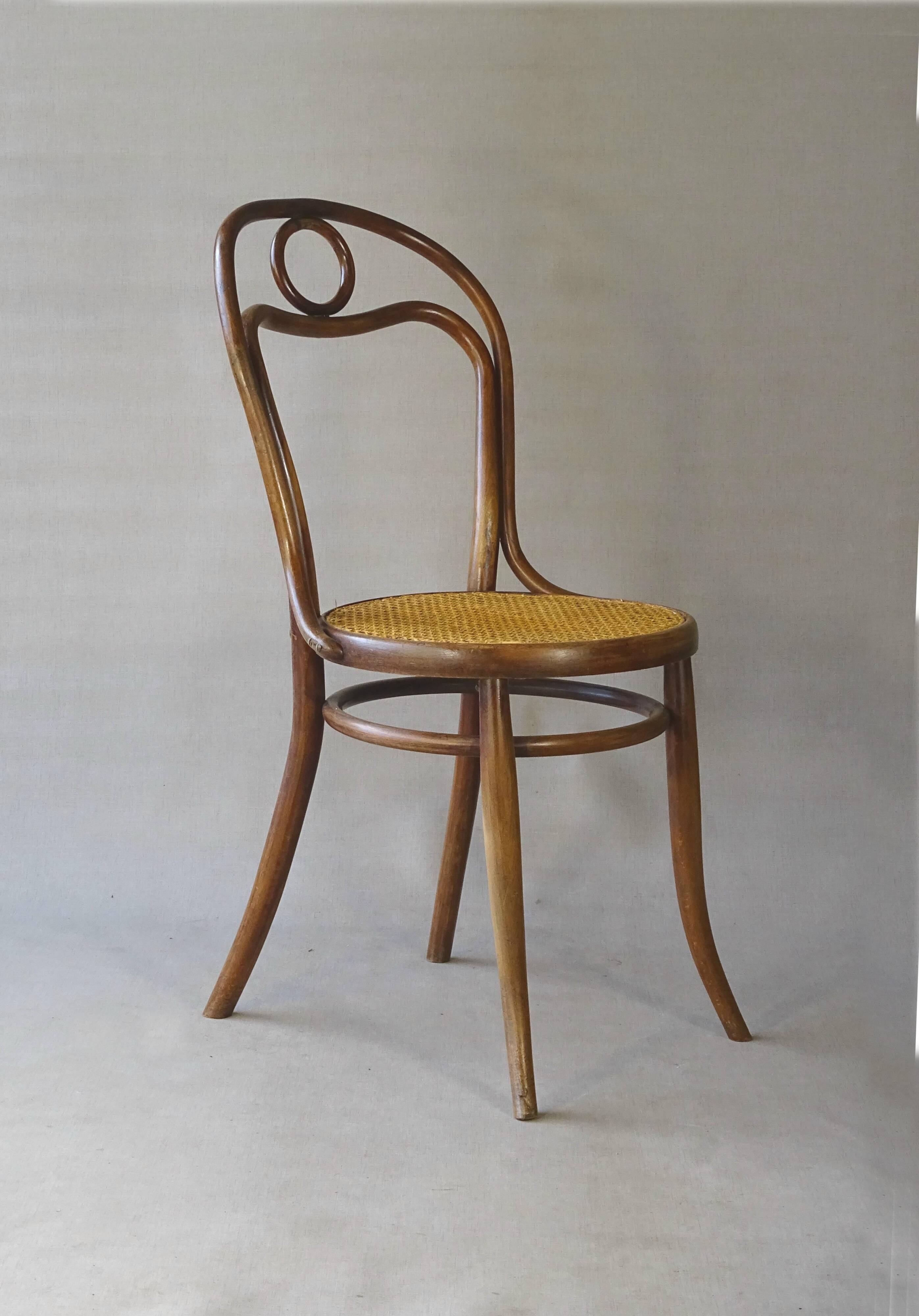 Turpe chair No. 31 from 1900, caned - bentwood - origin Germany