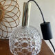 Glass pendant lamp with bubble patterns - 1960s
