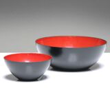 Pair of bowls "Krenit" steel enamelled by Krenchel for Torben Orskov