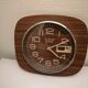 Wall clock year 1960/70 in formica