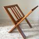 Vintage design geometric magazine rack