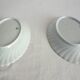 Set of 2 Haviland twisted white porcelain dishes Limoges