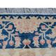 Handknotted Light Blue Rug Cream Wool Floral Zeigler Carpet Home Interior