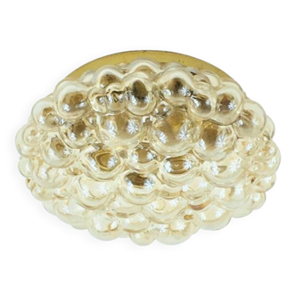Grand plafonnier en verre à bulles du milieu du siècle par H. Tynell pour Limburg, années 1960